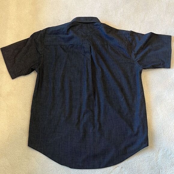 Van Heusen Men's Black Short Sleeve Button Down Size L - Picture 8 of 8